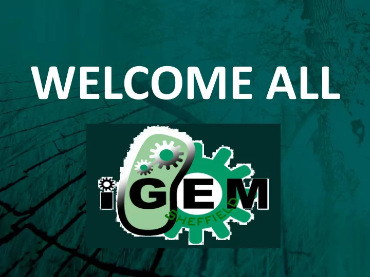 welcome all our team