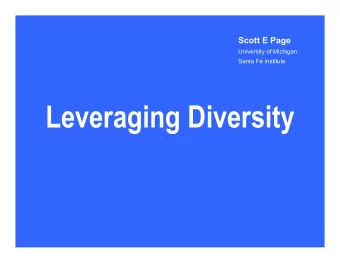Outline  The Path of Inclusion  Identity and Cognitive Diversity  Prediction  Problems Solving