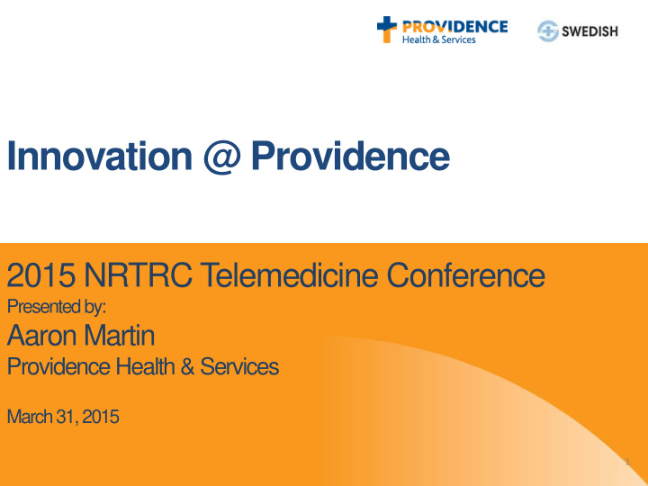 2015 nrtrc t elemedicine conference presented by aaron