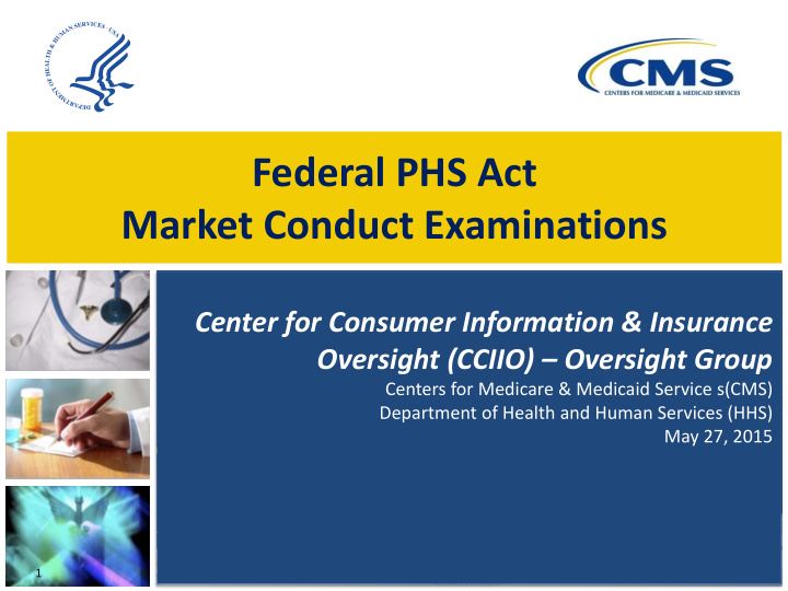 federal phs act market conduct examinations