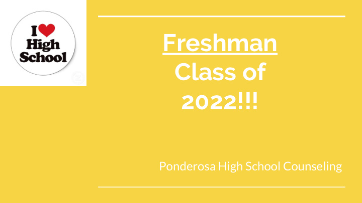 freshman class of 2022