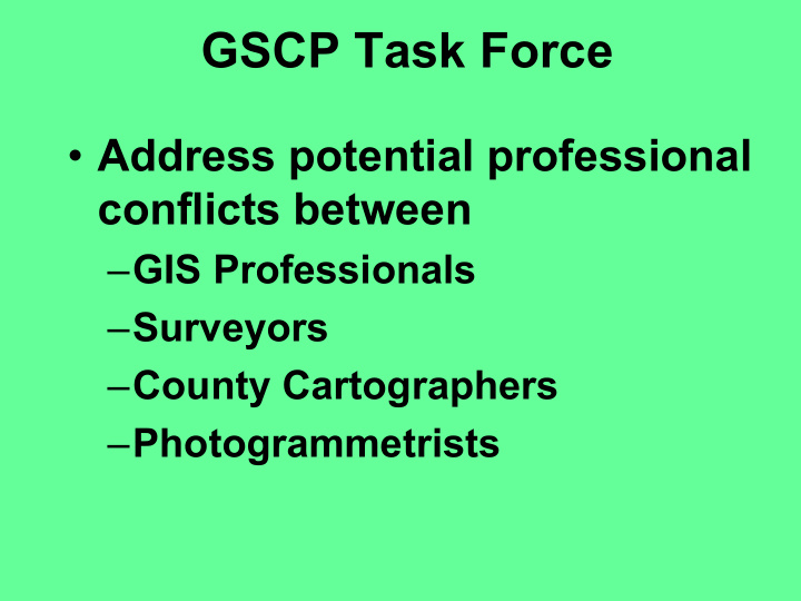 gscp task force