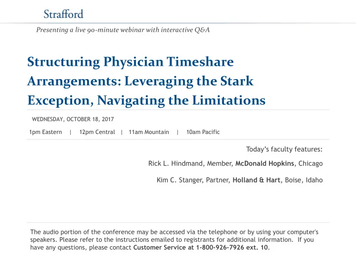 structuring physician timeshare arrangements leveraging