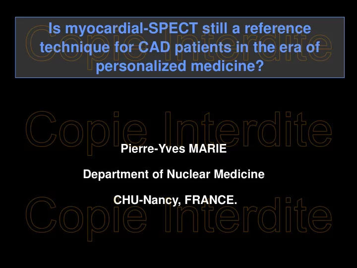 personalized medicine