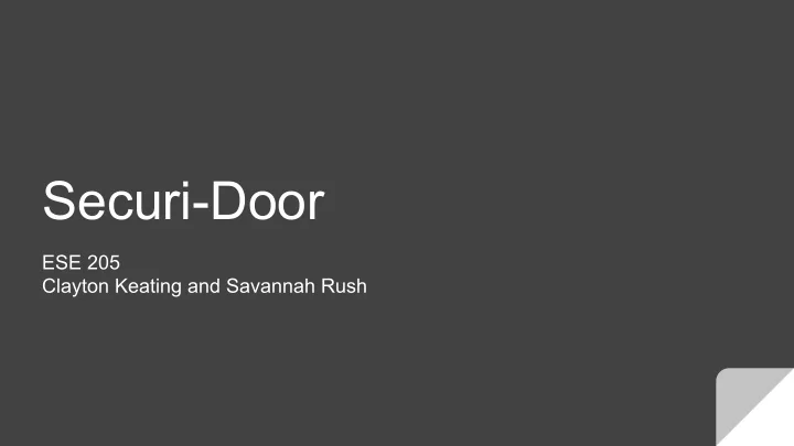 securi door