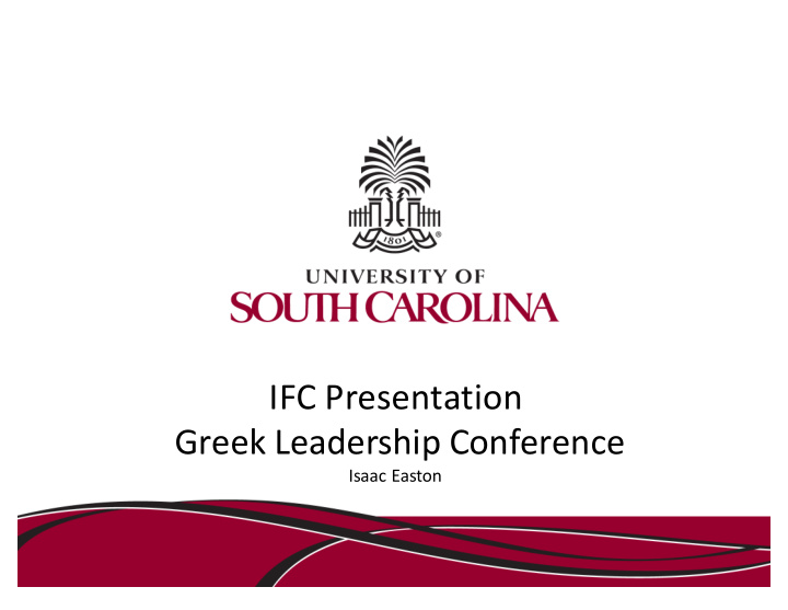 ifc presentation greek leadership conference