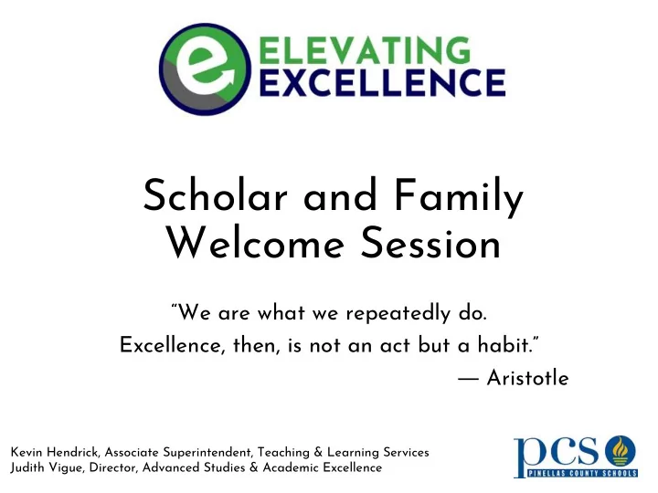 scholar and family