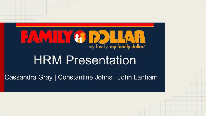 hrm presentation
