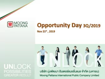 Agenda  Company Overview  Strategy and Road Map  Financial Highlight  Q&amp;A  Moong