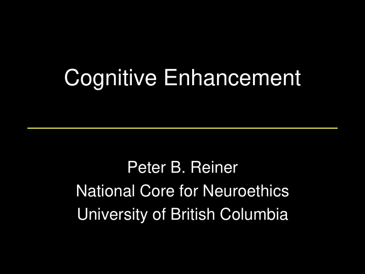 cognitive enhancement