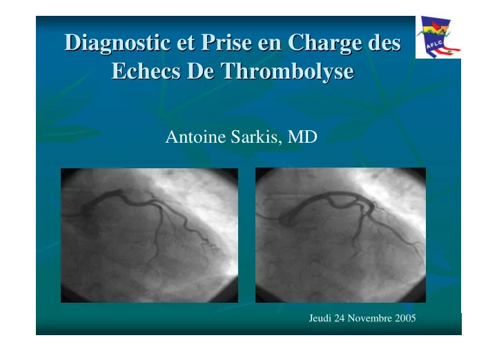 diagnostic et prise prise en charge des en charge des