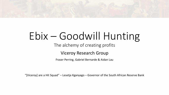 ebix goodwill hunting