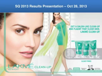 1  Safe Harbour Statement  This Release / Communication, except for the historical information, may