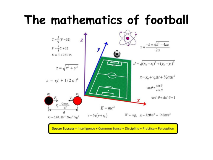 the mathematics of football