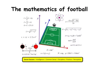 The mathematics of football  Location of goals scored in Premier League 2011-12 Season. Look at