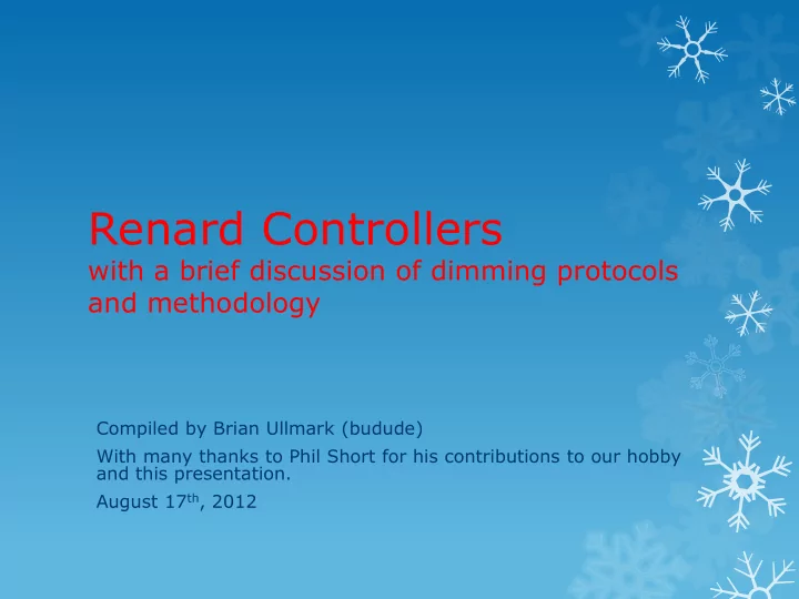 renard controllers