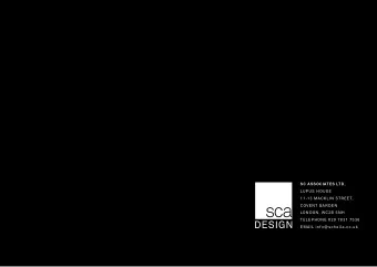 SC ASSOCIATES LTD ,  LUPUS HOUSE  11-13 MACKLIN STREET,  COVENT GARDEN  LONDON, WC2B 5NH  TELEPHONE