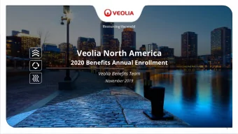 Veolia North America  2020 Benefits Annual Enrollment  Veolia Benefits Team  November 2019  1