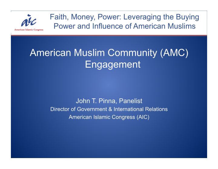 american muslim community amc engagement