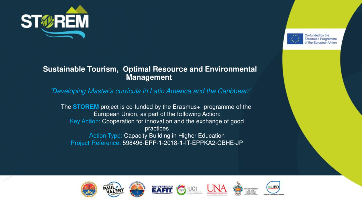 sustainable tourism optimal resource and environmental
