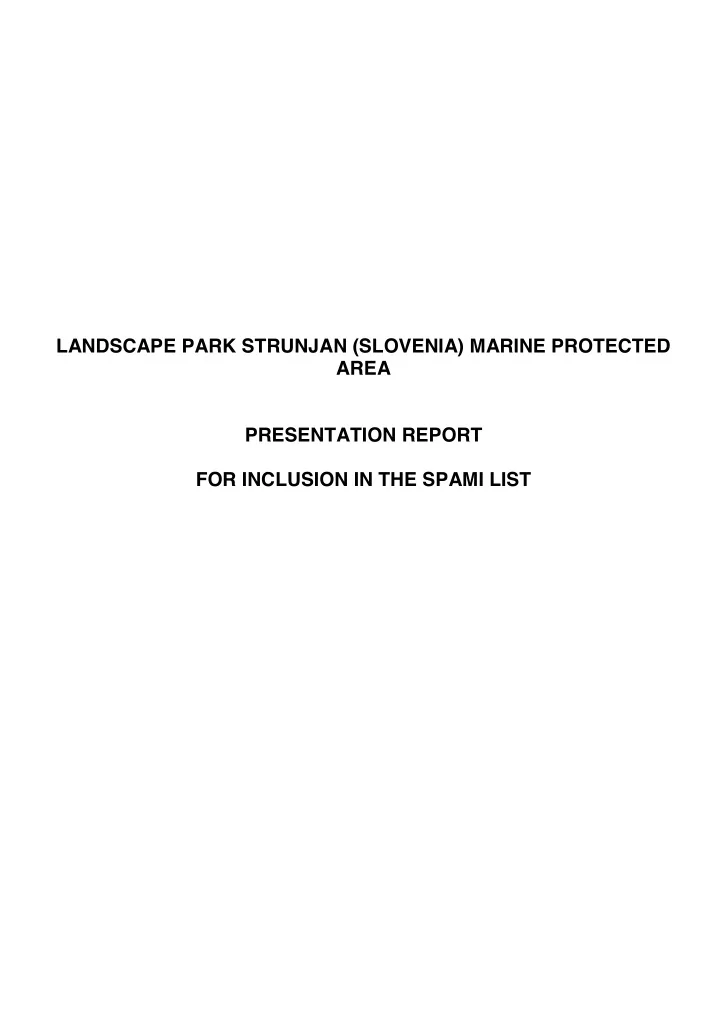 landscape park strunjan slovenia marine protected area