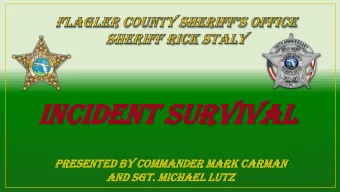 In  Inciden  cident  t Sur  Survival  vival  Prese  sented  nted by  y Co  Command  mander  er Mark