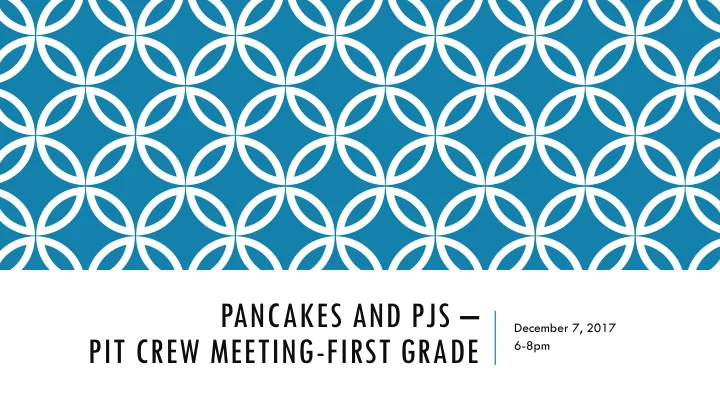 pancakes and pjs