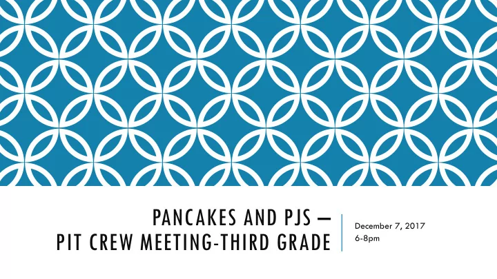 pancakes and pjs