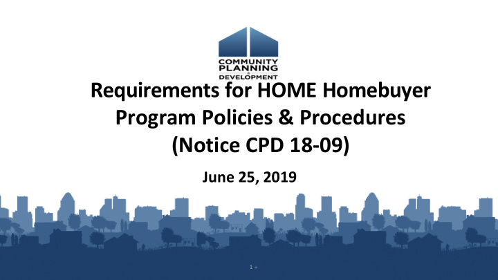 requirements for home homebuyer program policies