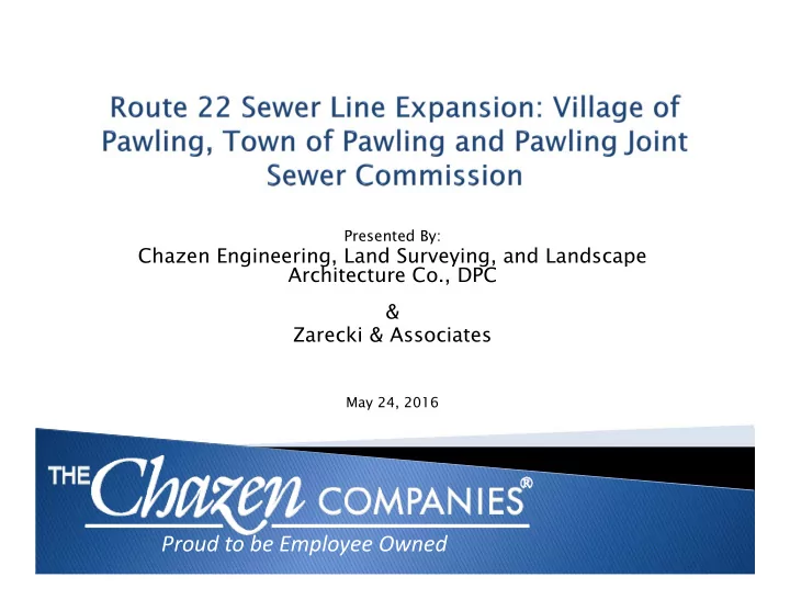 proud to be employee owned 6 proposed area northwest of