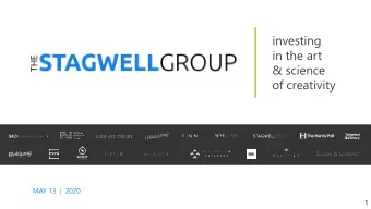 investing  in the art  &amp; science  of creativity  MAY 13  | 2020  1  2 WAYS  TO GET THROUGH THE