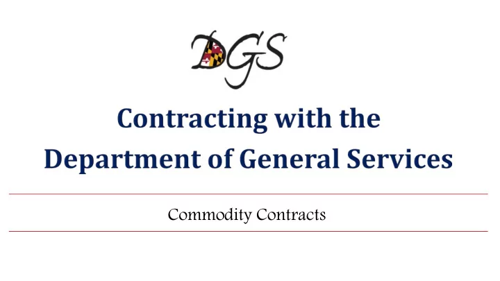 commodity contracts summit presenters