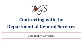 Commodity Contracts  Summit Presenters  Procurement &amp; Logistics Team  Eric Lomboy  George