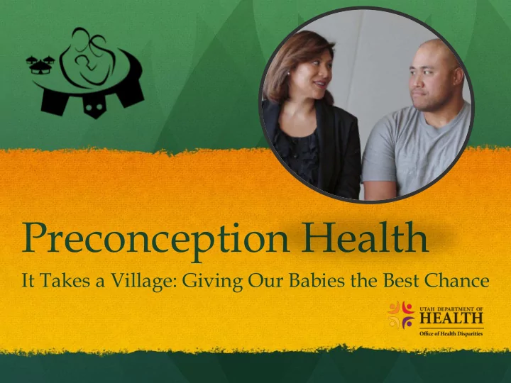 preconception health