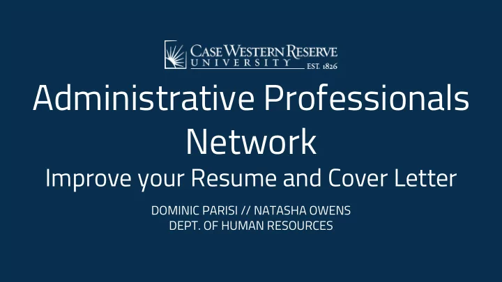 administrative professionals network