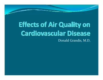 Donald Grandis, M.D,  A Real Life Case Presentation  M.F. is a 64 year old woman with no history