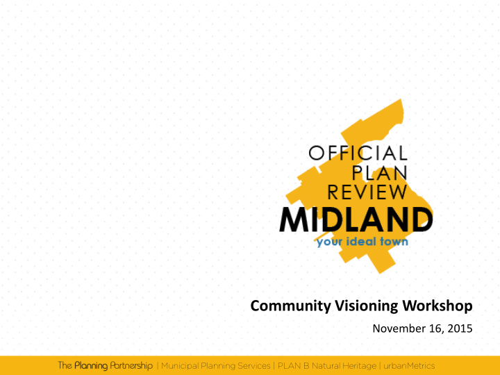 community visioning workshop