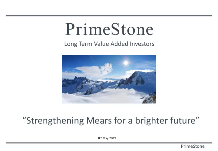 strengthening mears for a brighter future