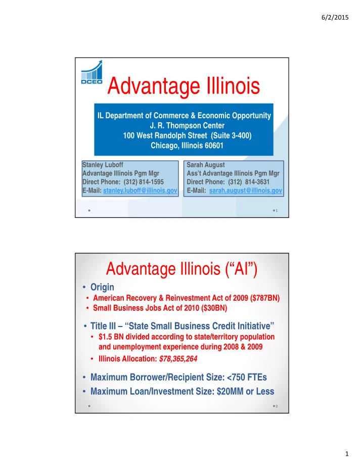 advantage illinois