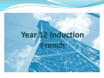 Why study French at A level?  The qualifications offer a suitable  progression route to further