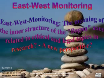 02.04.2019  Regenerative Medicine 2019  March 25-26, 2019  Institute of information- and