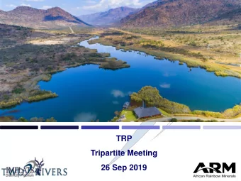 TRP  Tripartite Meeting  26 Sep 2019  2  Content  1.  TRP Overview  2.  Safety Performance Stats