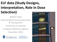 elf data study designs interpretation role in dose