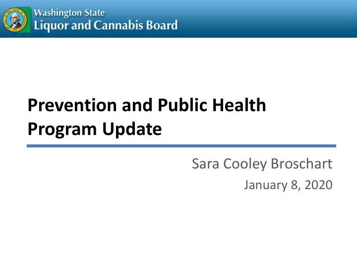 program update