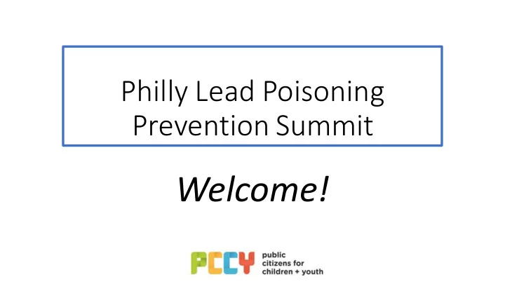 welcome philadelphia has