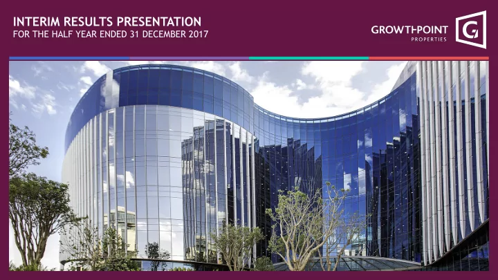 interim results presentation