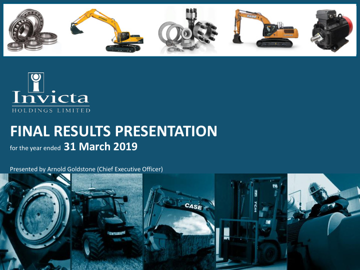 final results presentation