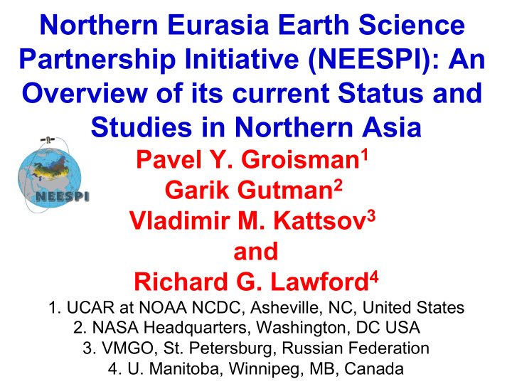 northern eurasia earth science partnership initiative