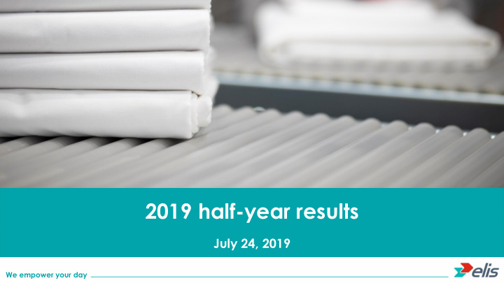 2019 half year results