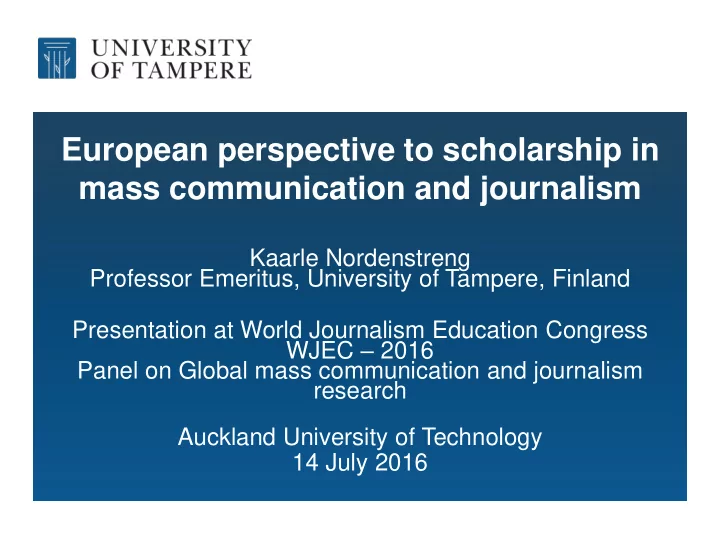mass communication and journalism